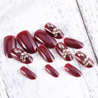  24 Pcs Falsche Nägel Kurz Künstliche Fingernägel Gefälschte Vollflächige - Bild 1 von 4