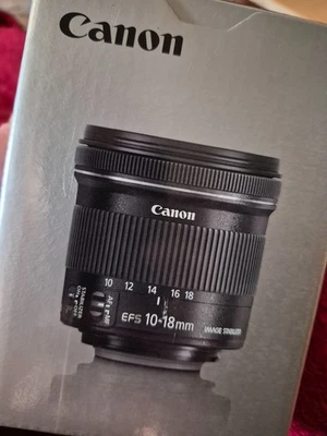 **New**CANON EF-S 10-18MM 1:4.5-5.6  ZOOM LENS brand new in box with with papers - Image 1 of 4