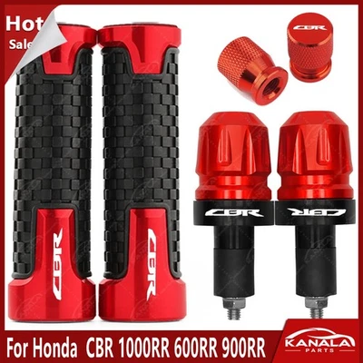 For Honda  CBR 1000RR 600RR Motorcycle Handlebar Grip Handle Grips End Plug Set - Imagem 1 de 4