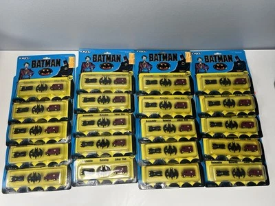 LOT OF 20-1989 Batman ERTL Diecast Vehicle Set - Joker Van - Batmobile - Batwing - Image 1 of 4
