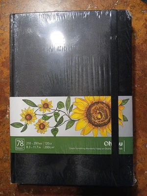NEW (slight damage) Ohuhu Sketch Pad: 78 Sheets 8.3"x 11.7" 120lb. Still Wrapped - Image 1 of 4