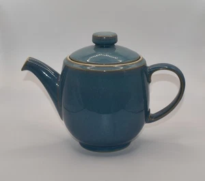Denby Azure Blue Tea Pot 2 Pint - Picture 1 of 10