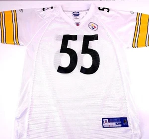 Pittsburgh Steelers Reebok Fußball Trikot JUGEND X-Large Joey Porter #55 weiß - Bild 1 von 9