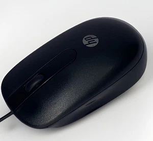 HP WIRED USB OPTICAL MOUSE For PC LAPTOP COMPUTER SCROLL LED RED US - Picture 1 of 14
