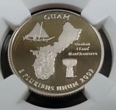2009-S 25c Guam Quarter- PF69 Ultra Cameo - Image 1 of 4
