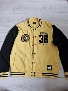 Mens Yellow And Black Primark x Wu Tang Clan Varsity Jacket Size Medium - Picture 1 of 12