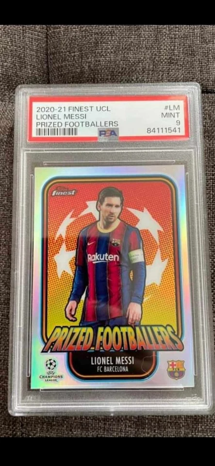 2020-21 LIONEL MESSI TOPPS FINEST UEFA UCL PRIZED FOOTBALLERS - Image 1 of 1