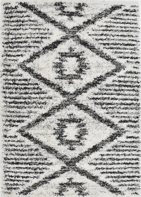 Mason Brooks Transitional White Indoor Shag Cloud Shag Area Rug - Image 1 of 4