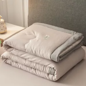 Washed Cotton Summer Cool Quilt Air-Conditioned Thin Blanket For Bed Office Sofa - Picture 1 of 20