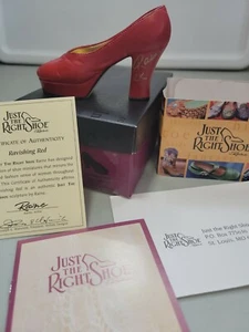 JUST THE RIGHT SHOE “RAVISHING RED” #25001 COA 1998 SIGNED by RAINE!! - Picture 1 of 8
