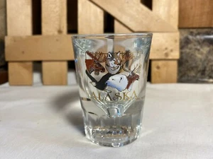 Vintage Alaska Souvenir Thick Heavy Shot Glass - Picture 1 of 6