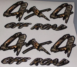 PAIR 4x4 Off Road M4 Camouflage Black Outline Decals Stickers FIT AllTruck - Bild 1 von 2