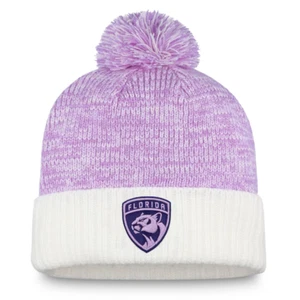 Cappello in maglia con polsini Florida Panthers Hockey Fights Cancer - Bianco/Lavanda - Foto 1 di 2
