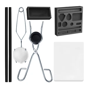 9 PCS Graphite Melting Casting Kit for Metal Foundry Refining Jewelry Tool US - Picture 1 of 12
