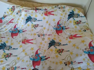 Vintage DC Comics 1977 Super Friends Twin Flat Bed Sheet - Picture 1 of 2