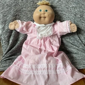 Cabbage Patch Kid Preemie Doll 1985 Coleco Girl Wheat Hair Green Eyes HM3 - Imagen 1 de 8