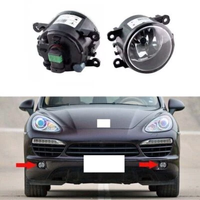2PCS Front Bumper Right Left Side Fog Light Lamps For Porsche Cayenne 2011-2017 - Изображение 1 из 4