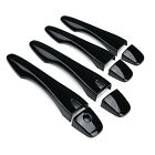 For Nissan Altima 2013-2018 Glossy Black Door Handle Covers Trim with Smart Hole