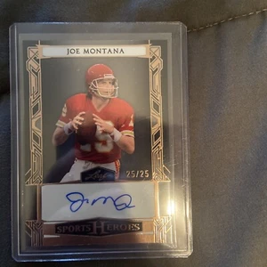 2024 Leaf Sports Heroes Joe Montana Auto /25 - Picture 1 of 2