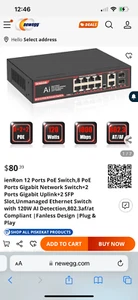 ienRon 12 port POE Ai smart switch - Picture 1 of 1