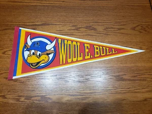 vintage 1998 Wool E. Bull Durham Bulls Pennant minor league baseball - Picture 1 of 7