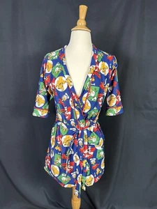 Disney Mickey Stuff For Kids Child Robe Flame Resistant Pjs Rare Vintage 94 - Picture 1 of 18