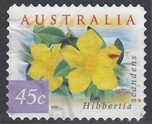 Australien gestempelt Blume Pflanze Flora Hibbertia scandens Snake Vine / 2036 - Bild 1 von 1