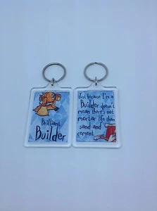 Brilliant Builder Keyring - Xmas Gift Present Idea - Picture 1 of 1