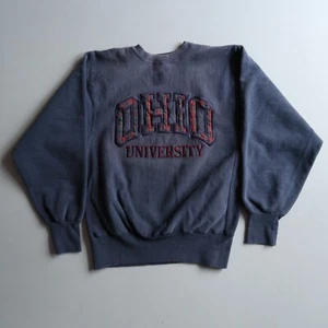 Vintage Ohio University Champion Reverse Weave Crewneck Sweatshirt Faded Rare - Picture 1 of 7