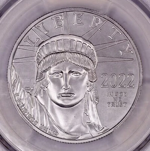 2022 $100 1 oz American Platinum Eagle PCGS MS70 Thomas Cleveland Signed - Picture 1 of 4