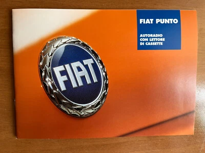 Libretto autoradio e mangiacassette originale Fiat Punto 2002 - Immagine 1 di 4