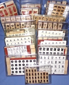 Alphabet Stamp Sets Script Styles New & Used Sets Your choice by Stampin Up - Picture 1 of 82