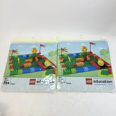 4 Pieces Lego 9071 Duplo Base Plates 15" x 15" Red & Green Sealed Lego Education - image 1 of 4