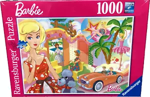 Ravensburger 1000pc Barbie: Vintage Barbie 2019 Jigsaw Puzzle NIB - Picture 1 of 2