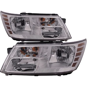 Headlights Halogen Set Left Right Pair Fits 2009-2020 Dodge Journey - Picture 1 of 8