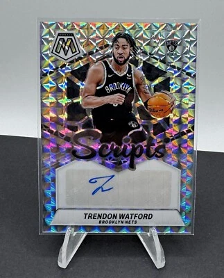 2023-24 Panini Mosaic Scripts Mosaic #MS-WAT Trendon Watford Auto - Image 1 of 2