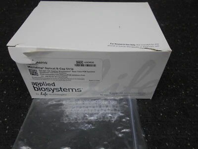 APPLIED BIOSYSTEMS 4323032 MICROAMP OPTICAL 8 CAP STRIPS FOR PCR BOX OF 178 - Imagem 1 de 3