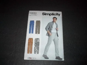 Simplicity Pattern 9693 Men's Cargo Pants in Four Great Styles   44 ~ 52  Uncut - Picture 1 of 3