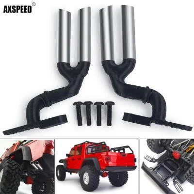 AXSPEED Auspuffrohr Doppelleistung Für 1:10 RC Auto Axial SCX10 III AXI03006 - Bild 1 von 4