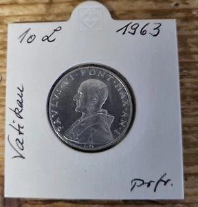 Vatican 10 Lire 1963 Pape Paul VI Neuf - Bild 1 von 2