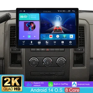 Radio estéreo Carplay de 13,1"" 2K 4+64 GB navegación GPS para Jeep Dodge RAM Chrysler Aspen - Imagen 1 de 18