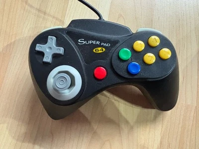 Nintendo 64 N64 Controller - InterAct Super Pad 64 - Black - A Must Have Pad! - Image 1 of 4