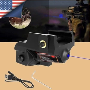 Rechargeable Pistol Gun Laser Sight For Glock 17 19 21 Taurus G2c 20mm Picatinny - Picture 1 of 8