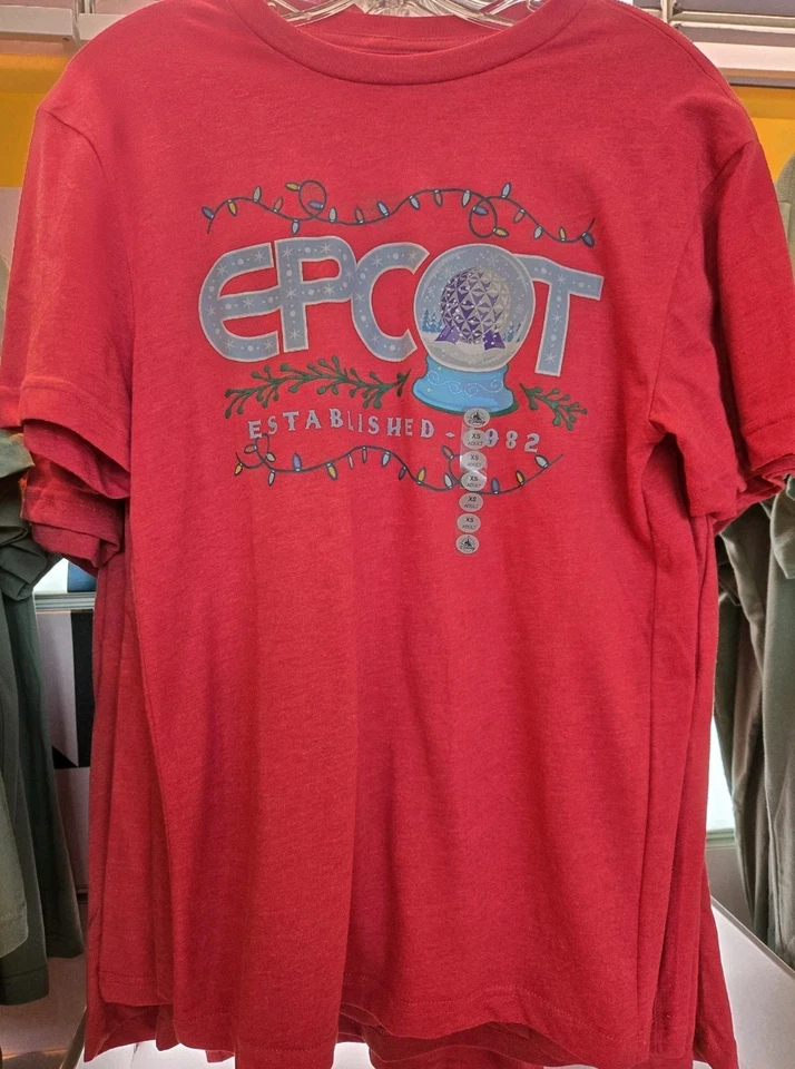 ¡¡NUEVO CON ETIQUETAS!! Camisa de vacaciones de Navidad de la Tierra de la nave espacial Epcot de los parques de Disney | Grande para adulto Foto 1 de 1