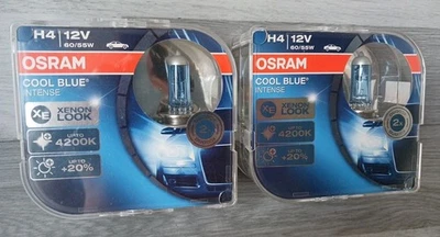 Osram Cool Blue Intense H4 60/55w Xenon Look 4200k Duo Box X 2 New And Sealed - Image 1 of 4