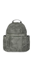 No Boundaries Kunstfell Lammfell Rucksack freihändig oliv Reißverschlusstaschen neu mit Etikett Handtasche - Bild 1 von 9