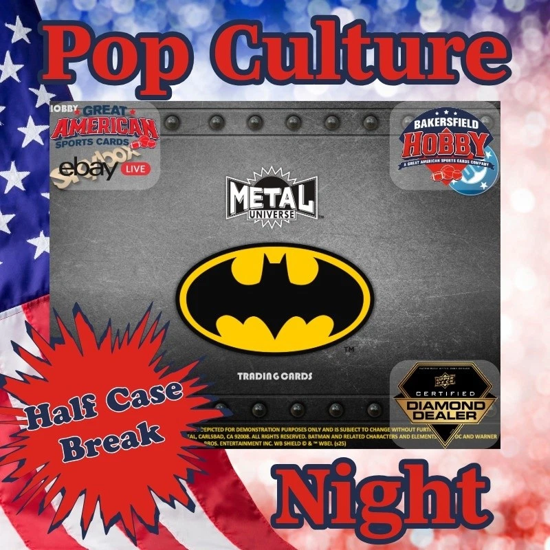 Serial # 4 - 2025 UD Skybox Metal Universe Batman - 6 Hobby Box Break #263 🔥 - Image 1 of 4