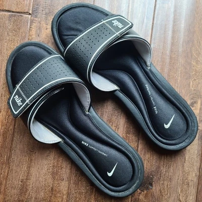 Женские удобные сандалии-шлепанцы Nike черные 360883-011 размер 11 - Изображение 1 из 4