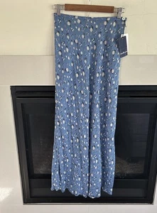Vintage Ralph Lauren Maxi Skirt Women’s 6 Floral Print Fairy Long semi sheer NEW - Picture 1 of 11