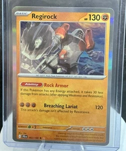 Regirock 082/159 Sv09: Journey Together Holo Raro Pokemon Rock Armor Casi Nuevo - Imagen 1 de 1